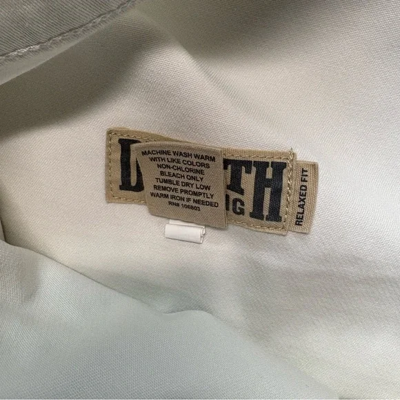 NWT Duluth Trading Pants Mens 40x30 White Everyday Carpenter Flex Relaxed Fit